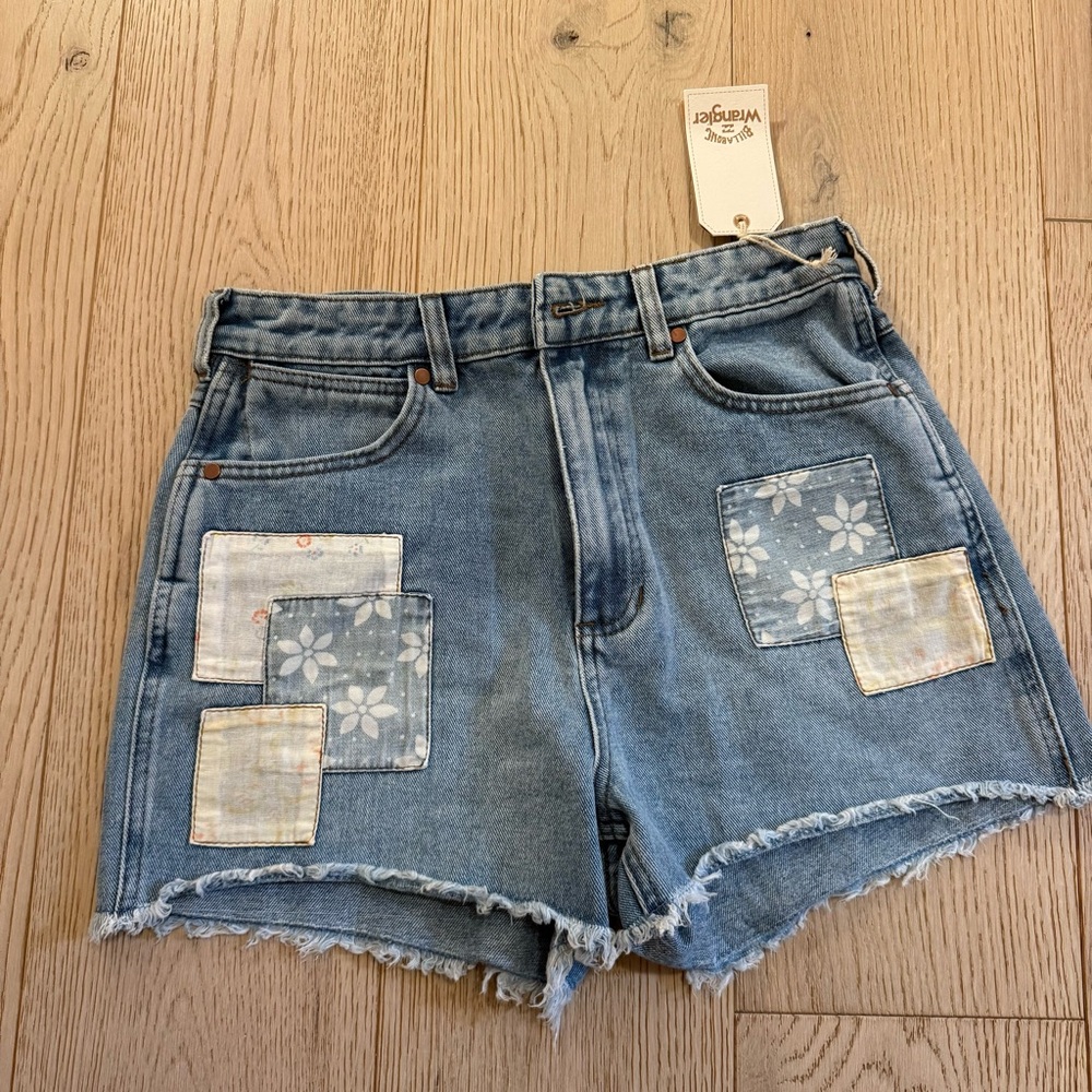 NWT Billabong x Wrangler Showdown Patchwork Shorts - Picture 2 of 4